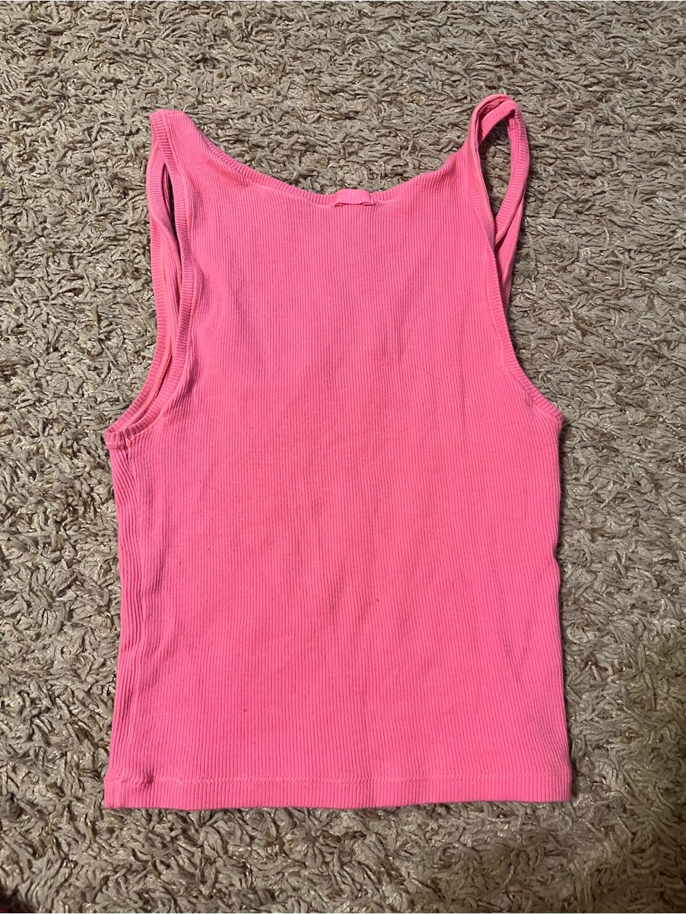 Pink Skims Ribbed Square Neck Tank Top - Picture 6 of 6